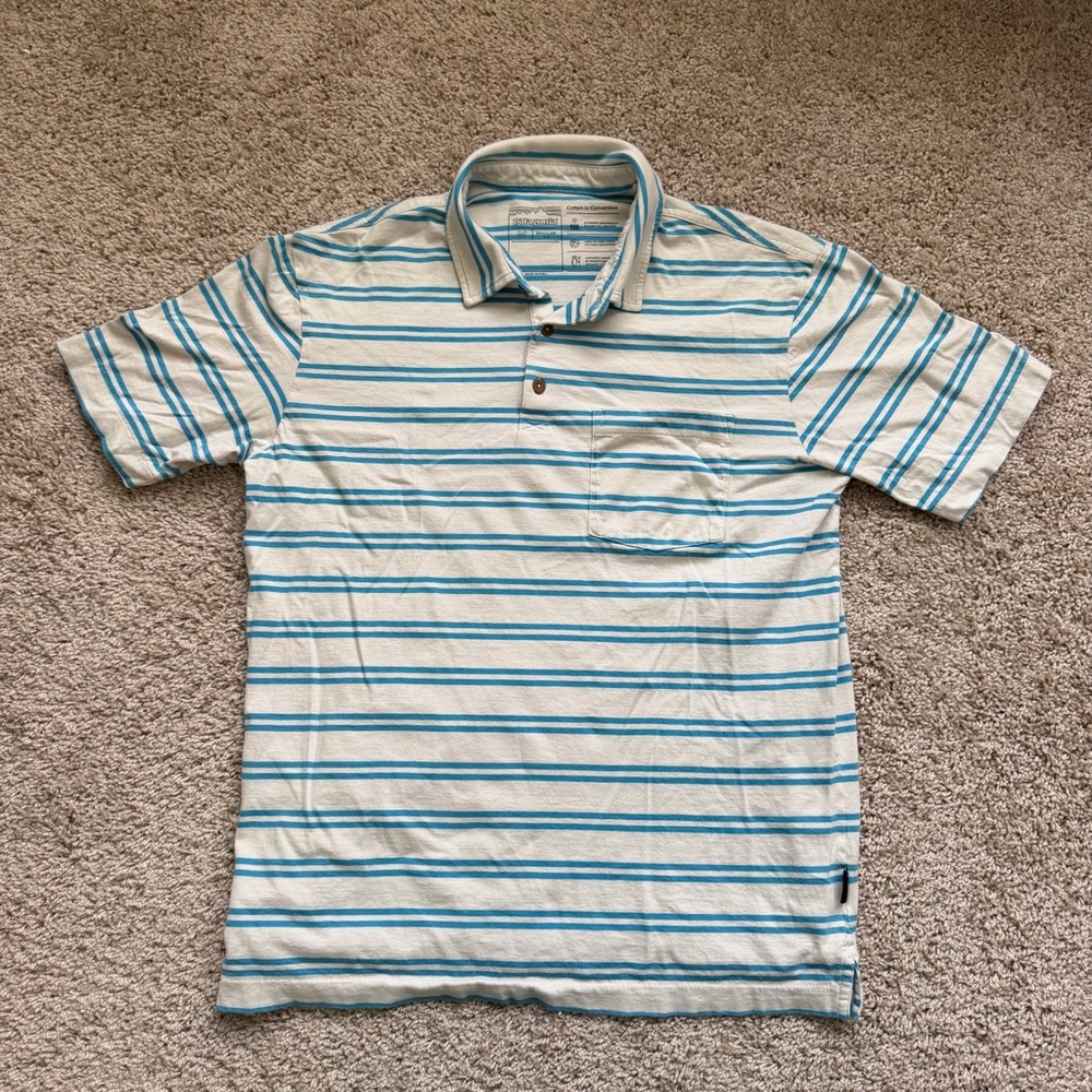 Patagonia Men's Cotton in Conversion Lightweight Polo Shirt - Medium